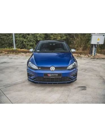 sport Durabilité Lame de Pare-chocs Avant VW GOLF 7 R / R-Line Facelift - Maxton