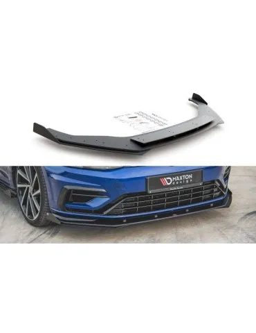 sport Durabilité Lame de Pare-chocs Avant + Volets latéraux VW GOLF 7 R / R-Line Facelift - Maxton