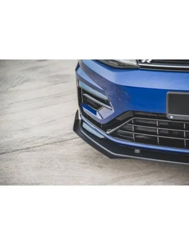 sport Durabilité Lame de Pare-chocs Avant + Volets latéraux VW GOLF 7 R / R-Line Facelift - Maxton