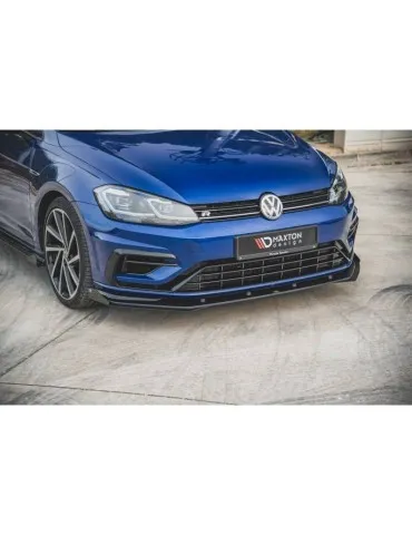 sport Durabilité Lame de Pare-chocs Avant + Volets latéraux VW GOLF 7 R / R-Line Facelift - Maxton