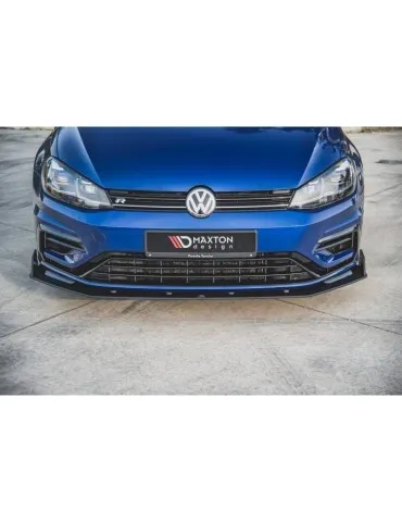 sport Durabilité Lame de Pare-chocs Avant V.2 VW GOLF 7 R / R-Line Facelift - Maxton