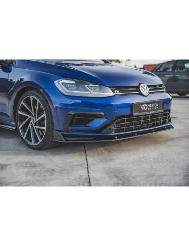 sport Durabilité Lame de Pare-chocs Avant V.2 VW GOLF 7 R / R-Line Facelift - Maxton
