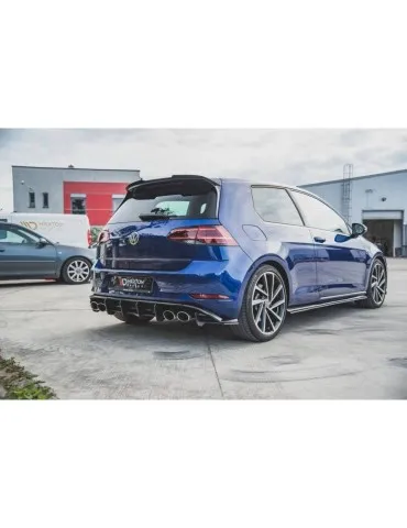 sport Durabilité Lame de Pare-chocs Arrière VW GOLF 7 R Facelift - Maxton