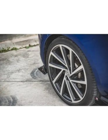 sport Durabilité Lame de Pare-chocs Arrière + Volets latéraux VW GOLF 7 R Facelift - Maxton