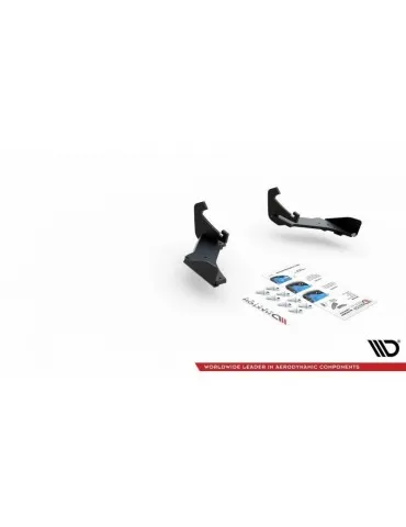sport Durabilité Lame de Pare-chocs Arrière + Volets latéraux VW GOLF 7 R Facelift - Maxton