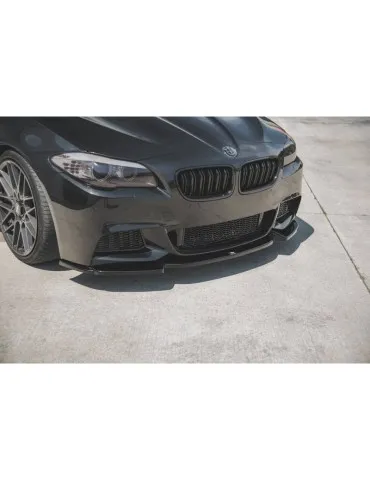 Lame de Pare-chocs Avant V.3 BMW 5 F10/F11 M-Pack - Maxton