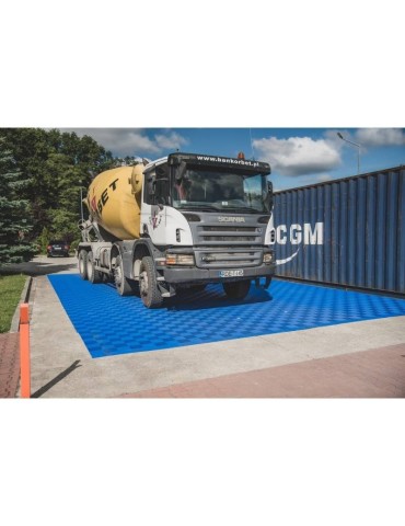"Maxton Floor" sol modulaire- Tuile de bord d'angle (Chevilles mâles) Male Pegs - Maxton