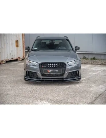 sport Durabilité Lame de Pare-chocs Avant + Volets latéraux AUDI RS3 8V Sportback - Maxton