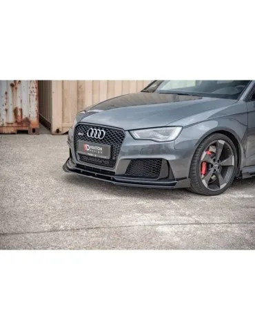 sport Durabilité Lame de Pare-chocs Avant + Volets latéraux AUDI RS3 8V Sportback - Maxton