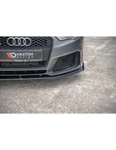 sport Durabilité Lame de Pare-chocs Avant + Volets latéraux AUDI RS3 8V Sportback - Maxton