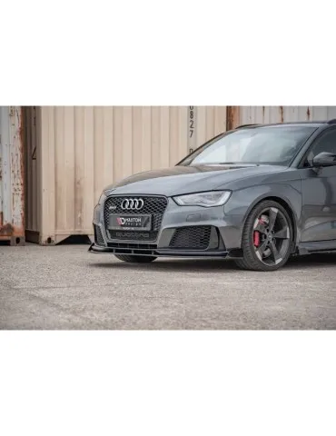 sport Durabilité Lame de Pare-chocs Avant + Volets latéraux AUDI RS3 8V Sportback - Maxton