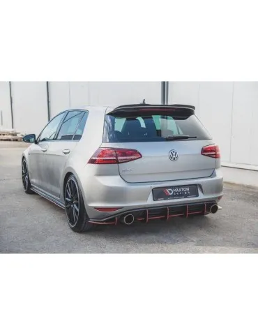 sport Durabilité Central Diffuseur Arrière V.1 VW GOLF 7 GTI - Maxton