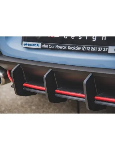 sport Durabilité Central Diffuseur Arrière V.2 HYUNDAI I30 N MK3 Hatchback - Maxton
