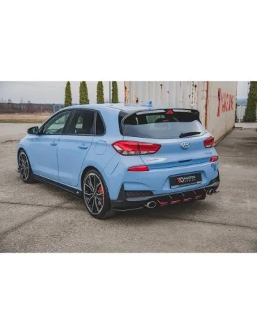 sport Durabilité Central Diffuseur Arrière V.2 HYUNDAI I30 N MK3 Hatchback - Maxton