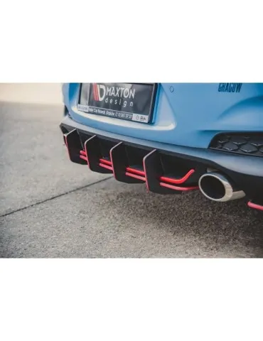 sport Durabilité Central Diffuseur Arrière V.2 HYUNDAI I30 N MK3 Hatchback - Maxton