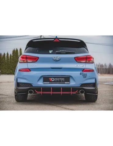 sport Durabilité Central Diffuseur Arrière V.2 HYUNDAI I30 N MK3 Hatchback - Maxton