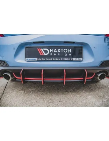 sport Durabilité Central Diffuseur Arrière V.2 HYUNDAI I30 N MK3 Hatchback - Maxton