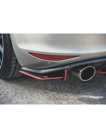 sport Durabilité Lame de Pare-chocs Arrière V.1 VW GOLF 7 GTI - Maxton