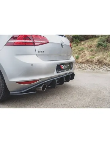 sport Durabilité Lame de Pare-chocs Arrière V.2 VW GOLF 7 GTI - Maxton