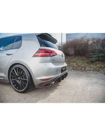 sport Durabilité Lame de Pare-chocs Arrière V.2 VW GOLF 7 GTI - Maxton