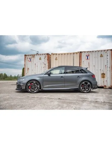 Sports Durabilité Extension / Rajout de Bas de caisse + Volets latéraux AUDI RS3 8V Sportback - Maxton