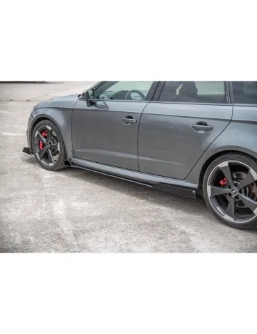 Sports Durabilité Extension / Rajout de Bas de caisse + Volets latéraux AUDI RS3 8V Sportback - Maxton