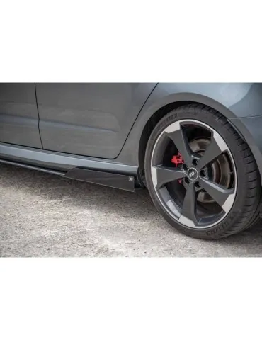 Sports Durabilité Extension / Rajout de Bas de caisse + Volets latéraux AUDI RS3 8V Sportback - Maxton