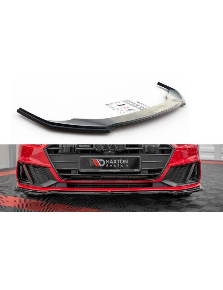 Lame de Pare-chocs Avant V.1 AUDI A7 C8 S-LINE / S7 C8 - Maxton