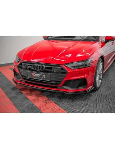 Lame de Pare-chocs Avant V.1 AUDI A7 C8 S-LINE / S7 C8 - Maxton