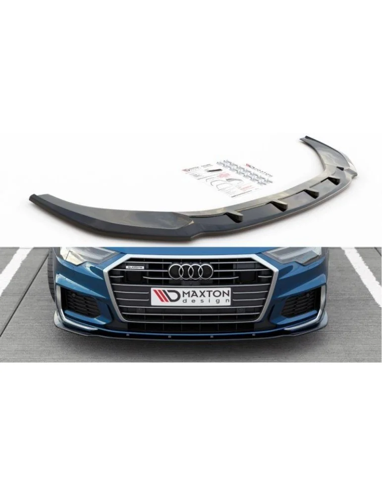 Lame de Pare-chocs Avant V.2 AUDI A6 S-LINE / S6 C8 - Maxton