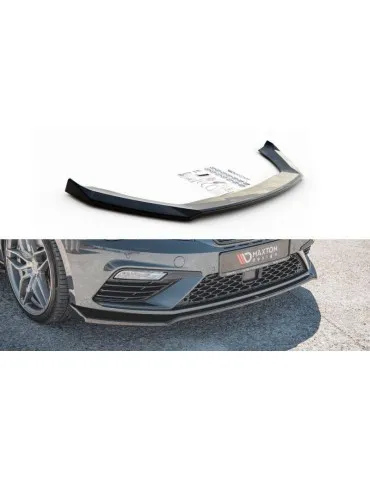 Lame de Pare-chocs Avant V.7 SEAT LEON CUPRA / FR MK3 FL - Maxton