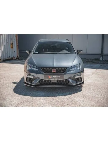 Lame de Pare-chocs Avant V.7 SEAT LEON CUPRA / FR MK3 FL - Maxton