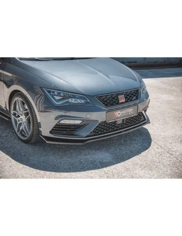 Lame de Pare-chocs Avant V.7 SEAT LEON CUPRA / FR MK3 FL - Maxton