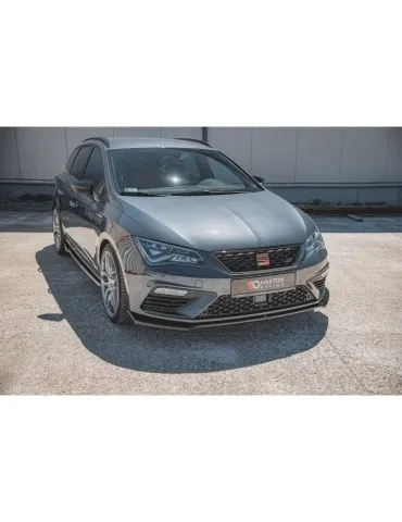 Lame de Pare-chocs Avant V.7 SEAT LEON CUPRA / FR MK3 FL - Maxton