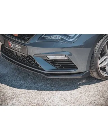 Lame de Pare-chocs Avant V.7 SEAT LEON CUPRA / FR MK3 FL - Maxton