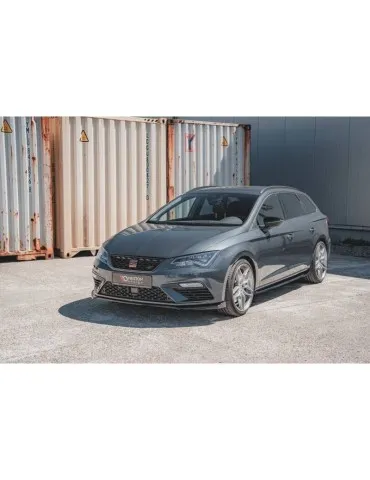 Lame de Pare-chocs Avant V.7 SEAT LEON CUPRA / FR MK3 FL - Maxton