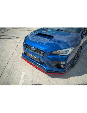 Lame de Pare-chocs Avant / Splitter V.3 SUBARU WRX STI + - Maxton