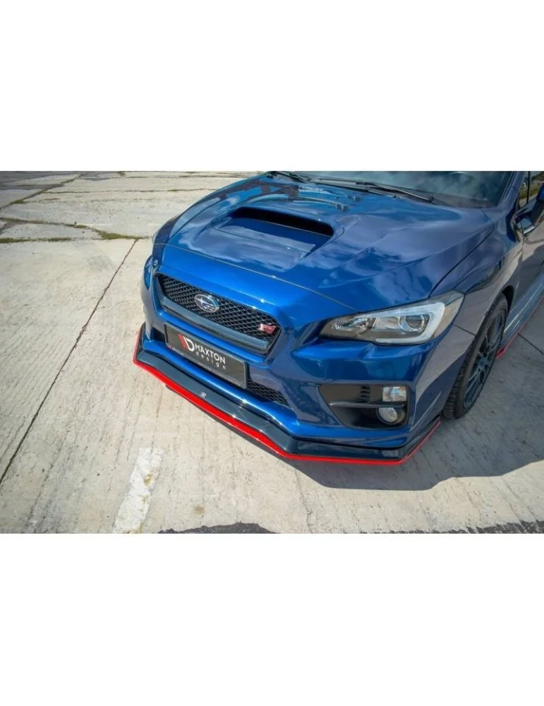 Lame de Pare-chocs Avant / Splitter V.3 SUBARU WRX STI   + - Maxton