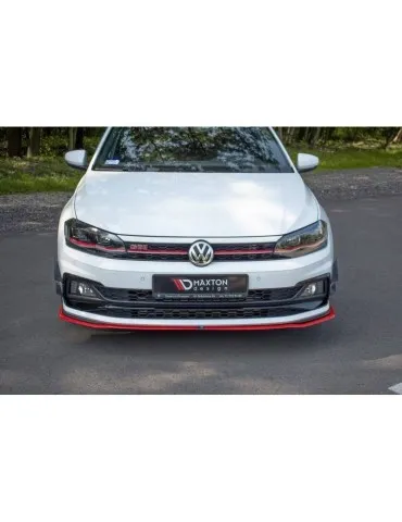 Lame de Pare-chocs Avant / Splitter V.2 VW POLO MK6 GTI - Maxton