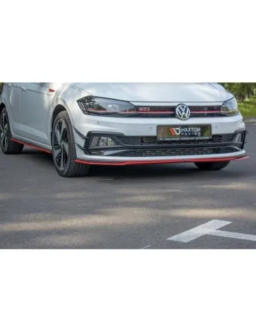 Lame de Pare-chocs Avant / Splitter V.2 VW POLO MK6 GTI - Maxton