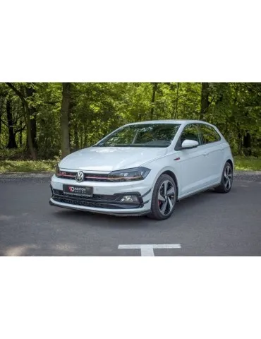 Lame de Pare-chocs Avant / Splitter V.2 VW POLO MK6 GTI - Maxton