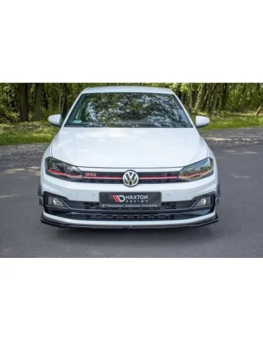 Lame de Pare-chocs Avant / Splitter V.2 VW POLO MK6 GTI - Maxton