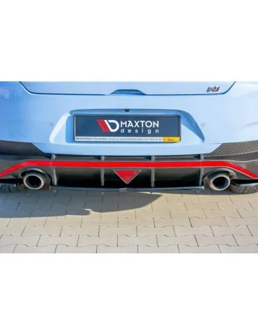 Diffuseur central Arrière (avec une barre verticale) HYUNDAI I30 N MK3 Fastback - Maxton