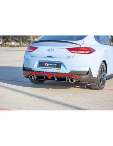 Diffuseur central Arrière (avec une barre verticale) HYUNDAI I30 N MK3 Fastback - Maxton
