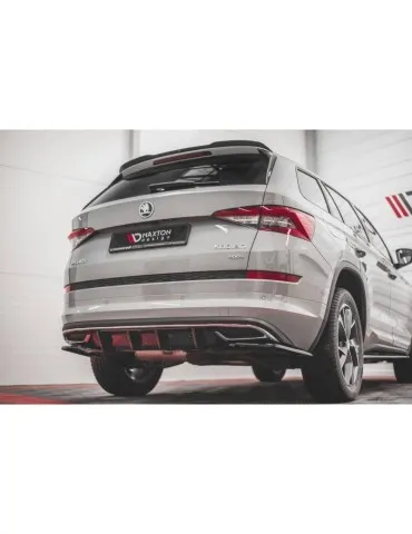 Lame / Diffuseur du Pare-chocs Arrière SKODA KODIAQ MK1 Sportline - Maxton