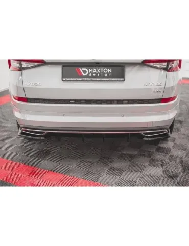 Lame / Diffuseur du Pare-chocs Arrière SKODA KODIAQ MK1 Sportline - Maxton