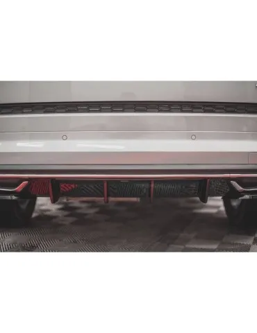 Lame / Diffuseur du Pare-chocs Arrière SKODA KODIAQ MK1 Sportline - Maxton