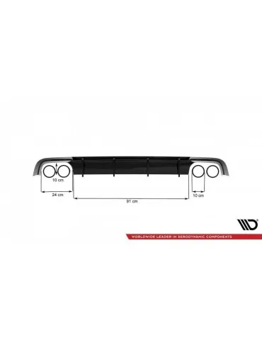 Diffuseur Arrière Complet AUDI S6 / A6 S-LINE C7 FL - Maxton