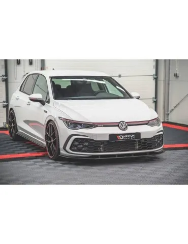 sport Durabilité Lame de Pare-chocs Avant VOLKSWAGEN GOLF 8 GTI - Maxton