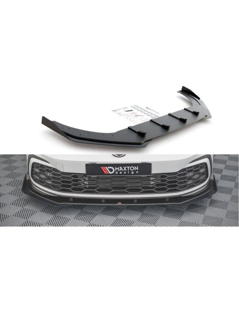 sport Durabilité Lame de Pare-chocs Avant + Volets latéraux VOLKSWAGEN GOLF 8 GTI - Maxton
